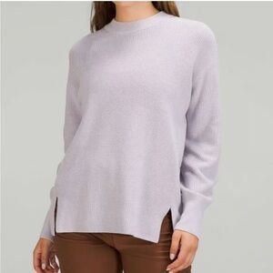 lululemon athletica Light Purple Crew Neck Sweater